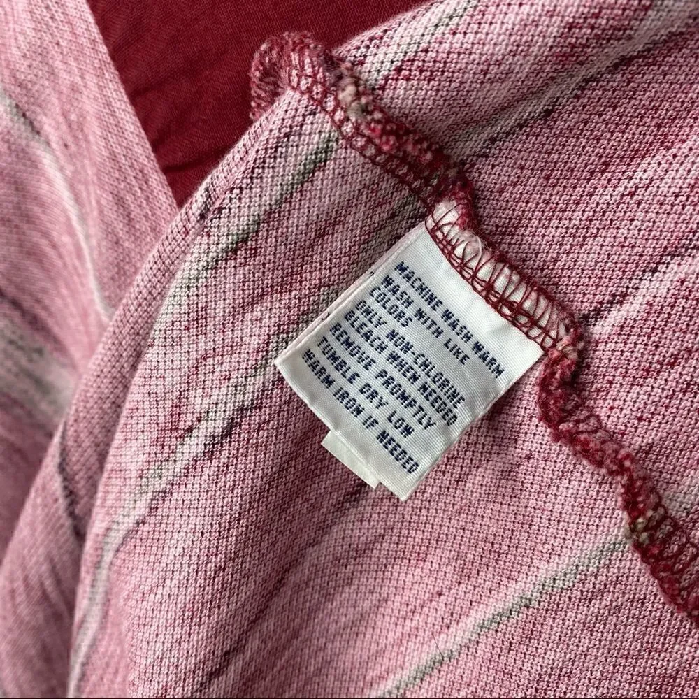 Polo Ralph Lauren Southwest Red Desert Print Cotton Mesh Knit Button Up Shirt